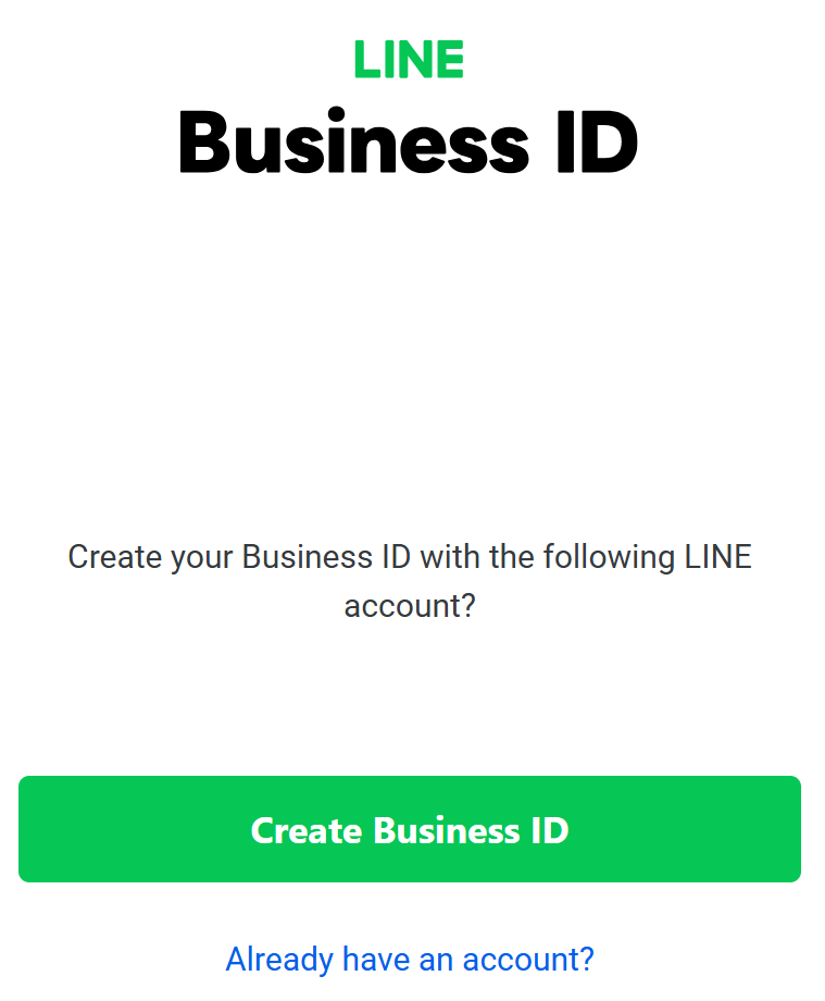 [Create Business ID]